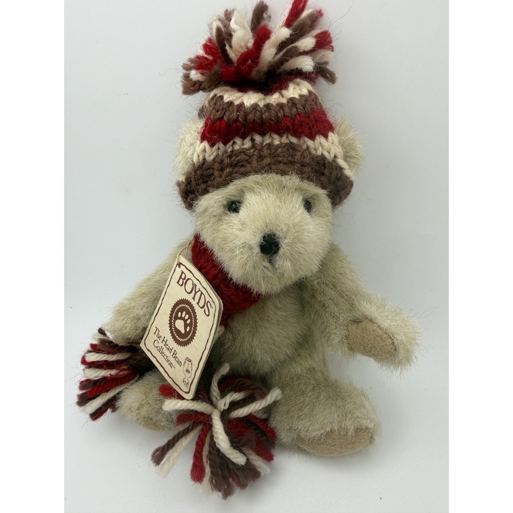 Boyds Bears Cocoa Plush Teddy Bear NWT 573001 Head Bean Best Dressed 6" Jointed